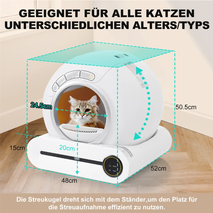Selbstreinigende Katzentoilette XXL (automatisch)