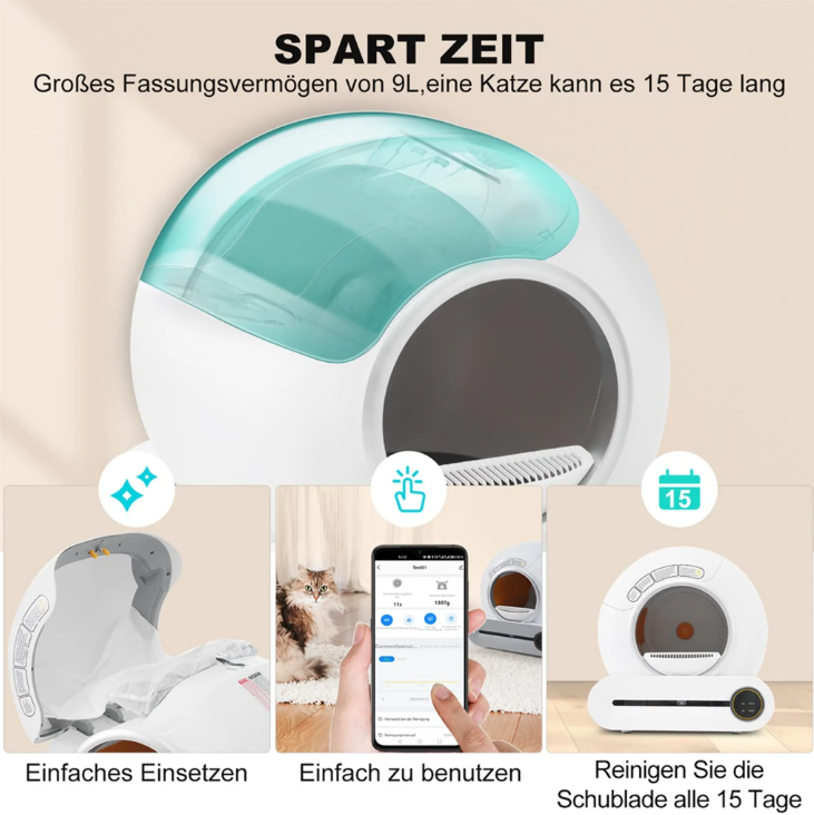 Selbstreinigende Katzentoilette XXL (automatisch)